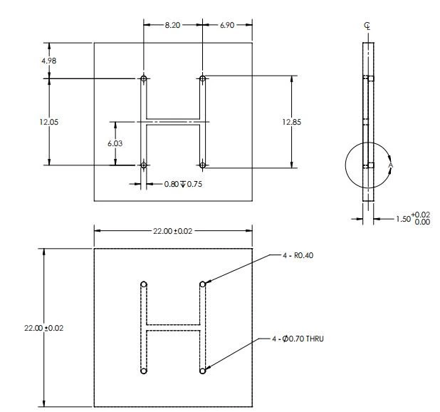 氮化铝嵌件加热板