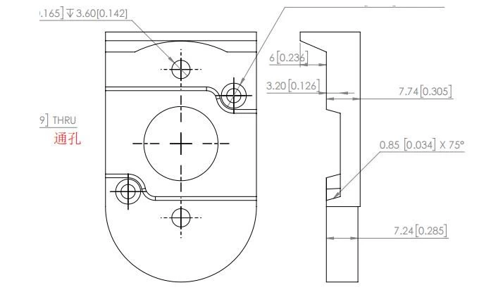 10针氧化锆连接器盖,带孔