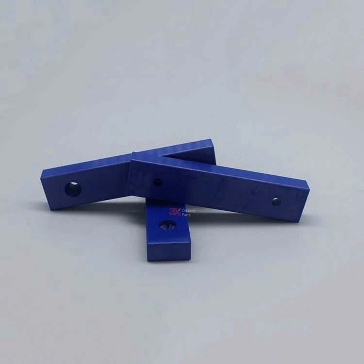 蓝色氧化锆陶瓷打孔垫块 蓝色氧化锆陶瓷打孔垫块